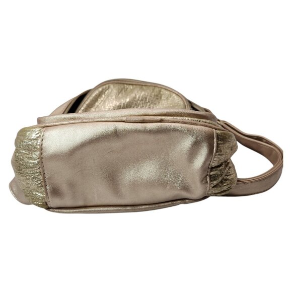 3AM Forever Gold Mini Bling Backpack 11.5" H x 10" W x 4" D - Picture 8 of 8